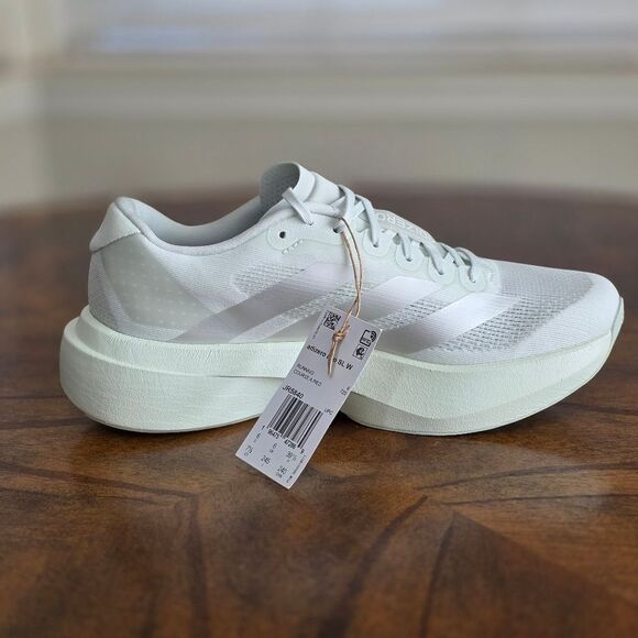 Adidas Adizero SL EVO Women's Running Shoes Metallic Silver Grey Size 6.5 Pro LE - Picture 8 of 15